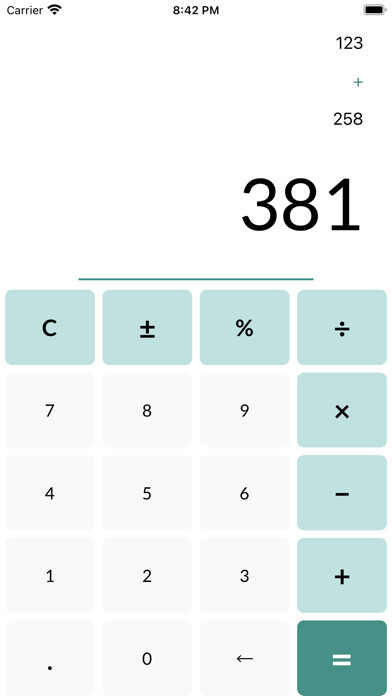 Emulate iPhone app Portable Calculator using MyAndroid