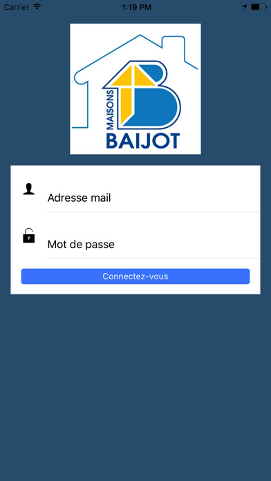 Emulate iPhone app Portail Maisons Baijot using MyAndroid