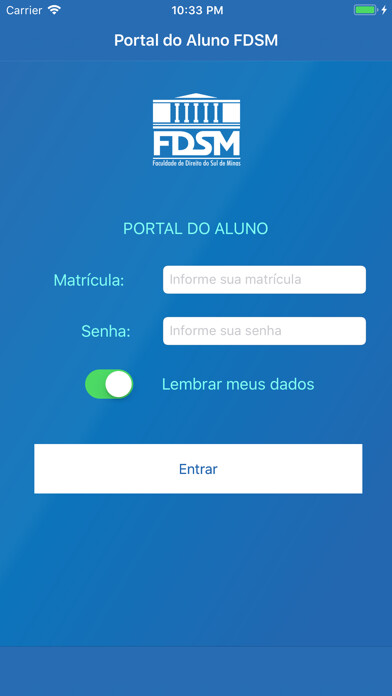 Emulate iPhone app Portal do Aluno FDSM using MyAndroid Emulate iPhone app Portal do Aluno FDSM using MyAndroid