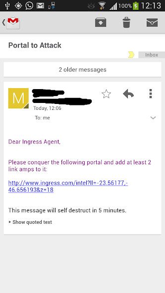 Run android online APK Portal Intel URL to GPS from MyAndroid or emulate Portal Intel URL to GPS using MyAndroid