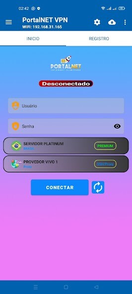 Run android online APK PortalNET VPN from MyAndroid or emulate PortalNET VPN using MyAndroid
