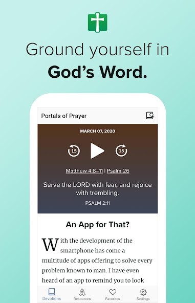 Emulate iPhone app Portals of Prayer using MyAndroid