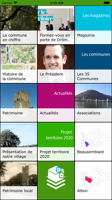 Emulate iPhone app Porte de DrômArdèche using MyAndroid