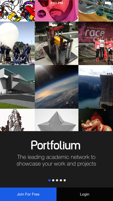 Emulate iPhone app Portfolium using MyAndroid