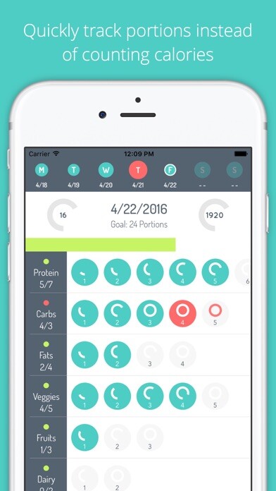 Emulate iPhone app Portion Tracker using MyAndroid Emulate iPhone app Portion Tracker using MyAndroid