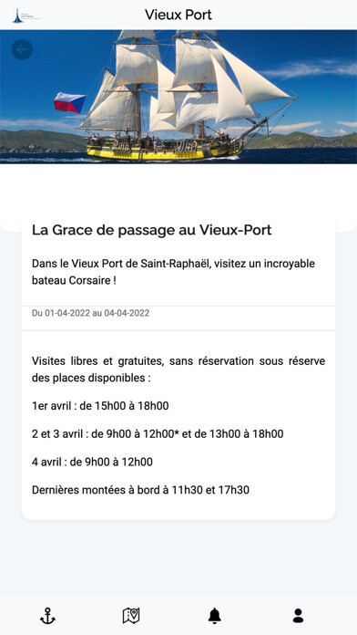 Emulate iPhone app Ports de Saint-Raphaël using MyAndroid