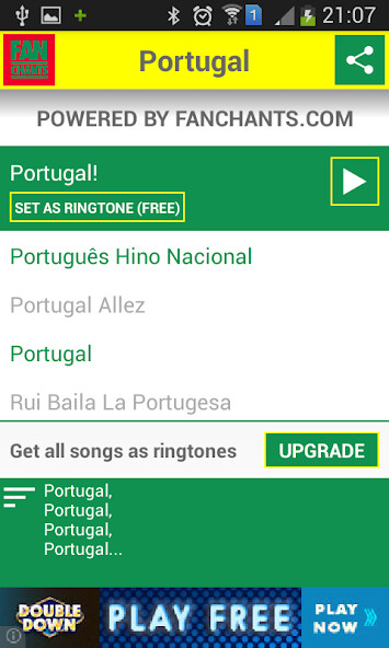 Run android online APK Portugal World Cup 2014 Songs from MyAndroid or emulate Portugal World Cup 2014 Songs using MyAndroid