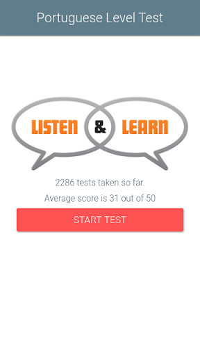 Run android online APK Portuguese Level Test from MyAndroid or emulate Portuguese Level Test using MyAndroid