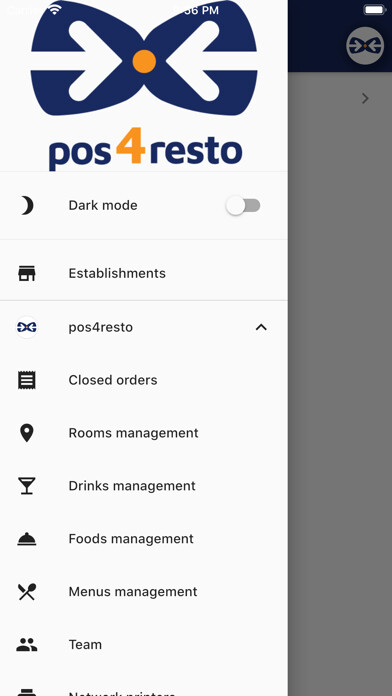 Emulate iPhone app pos4resto using MyAndroid