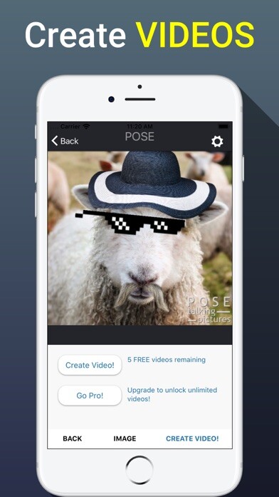 Emulate iPhone app POSE: Talking Pictures using MyAndroid