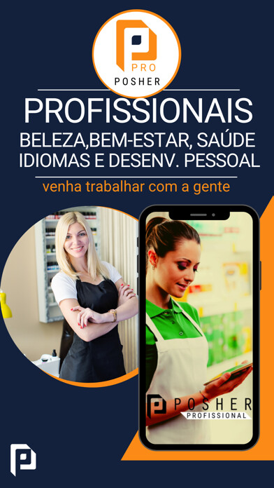 Emulate iPhone app POSHER PRO PARA PROFISSIONAIS using MyAndroid