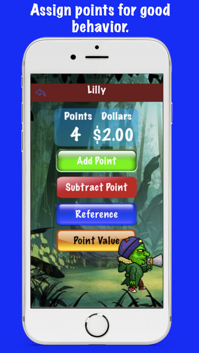 Emulate iPhone app Positive Behavior Rewards using MyAndroid