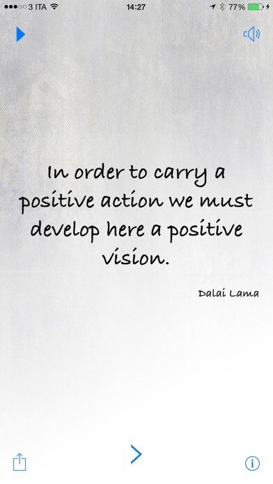 Emulate iPhone app Positive Day Mantra using MyAndroid
