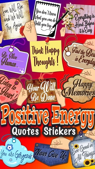 Emulate iPhone app Positive Energy Quotes Sticker using MyAndroid Emulate iPhone app Positive Energy Quotes Sticker using MyAndroid