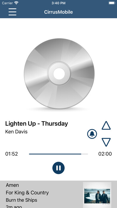 Emulate iPhone app Positive Life Radio using MyAndroid