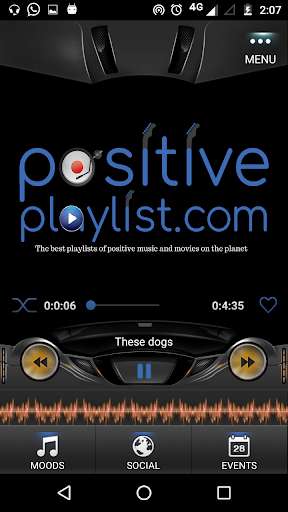 Run android online APK Positive Playlist from MyAndroid or emulate Positive Playlist using MyAndroid