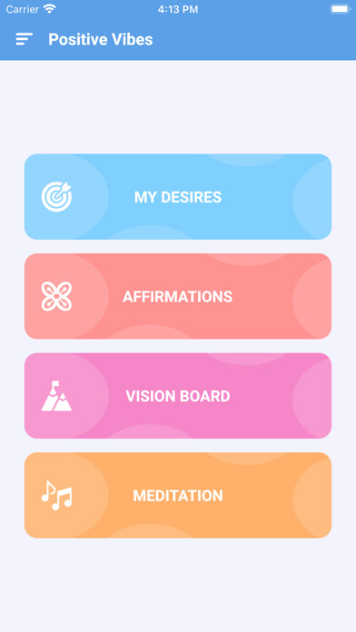 Emulate iPhone app Positive Vibes - Visualisation using MyAndroid Emulate iPhone app Positive Vibes - Visualisation using MyAndroid