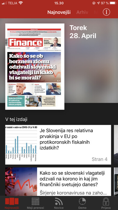Emulate iPhone app Poslovni dnevnik Finance using MyAndroid Emulate iPhone app Poslovni dnevnik Finance using MyAndroid