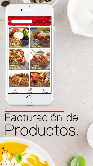 Emulate iPhone app POSMOVI Restaurante using MyAndroid