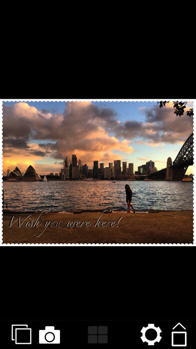 Emulate iPhone app Postcard Creator using MyAndroid