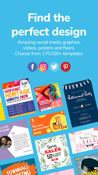 Run android online APK PosterMyWall: Social Media Graphics  Video Maker from MyAndroid or emulate PosterMyWall: Social Media Graphics  Video Maker using MyAndroid