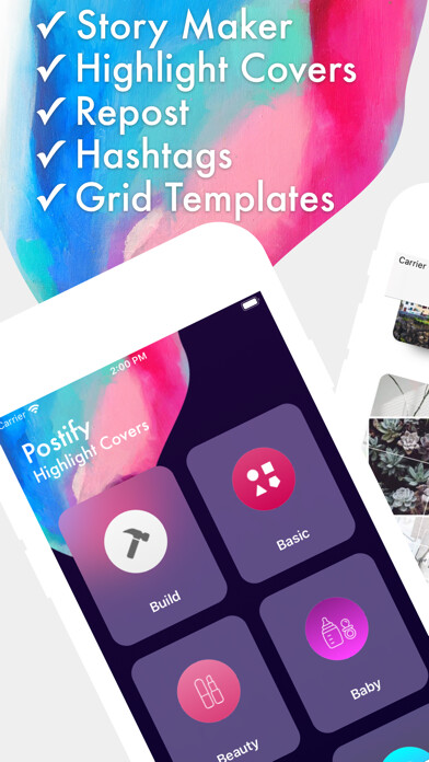 Emulate iPhone app Postify – 5-in-1 for Instagram using MyAndroid