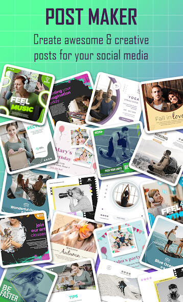 Run android online APK Post Maker - Create Posts For Social Media from MyAndroid or emulate Post Maker - Create Posts For Social Media using MyAndroid