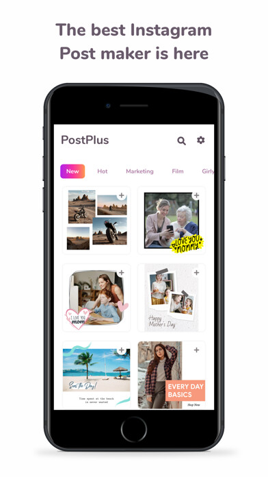 Emulate iPhone app Post Maker for Insta: PostPlus using MyAndroid