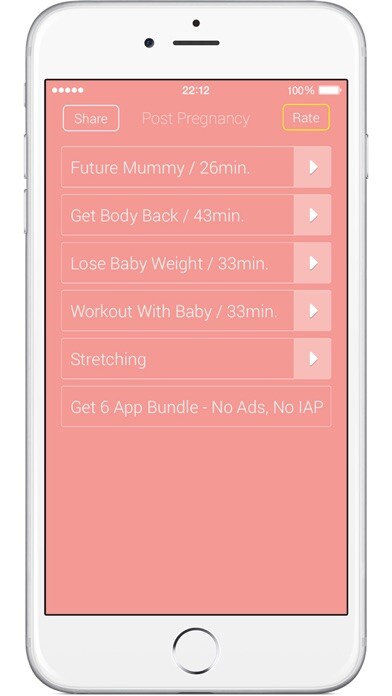 Emulate iPhone app Post Pregnancy Workouts Lite – Lose Belly Fat with Body Weight Exercises using MyAndroid