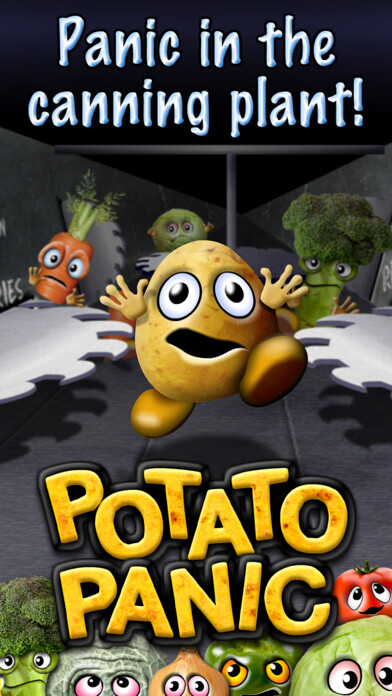 Emulate iPhone app POTATO PANIC - action runner fun game using MyAndroid