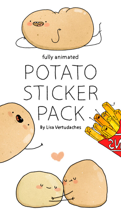 Emulate iPhone app Potato Sticker Pack using MyAndroid Emulate iPhone app Potato Sticker Pack using MyAndroid