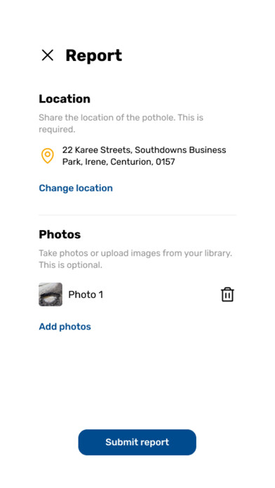 Emulate iPhone app Pothole Patrol using MyAndroid