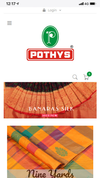 Emulate iPhone app Pothys Aalayam of Silks using MyAndroid Emulate iPhone app Pothys Aalayam of Silks using MyAndroid