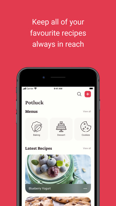 Emulate iPhone app Potluck - Your Recipe Cookbook using MyAndroid Emulate iPhone app Potluck - Your Recipe Cookbook using MyAndroid