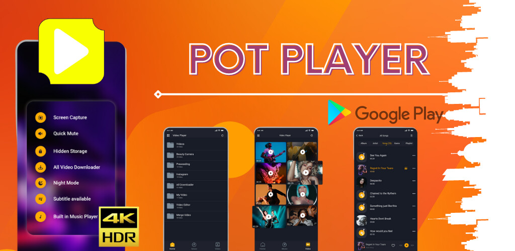 Run android online APK potplayer from MyAndroid or emulate potplayer using MyAndroid