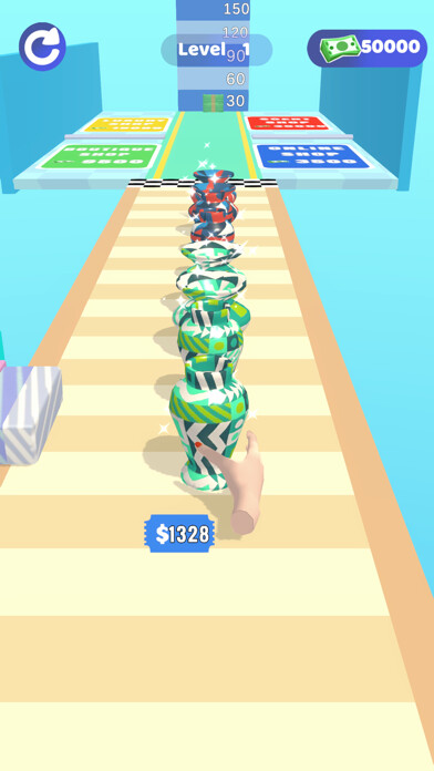 Emulate iPhone app Pottery Stack using MyAndroid