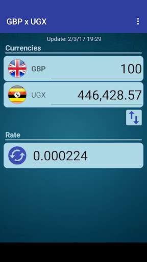 Run android online APK Pound GBP x Uganda Shilling from MyAndroid or emulate Pound GBP x Uganda Shilling using MyAndroid