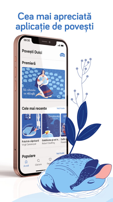 Emulate iPhone app Povești Dulci using MyAndroid
