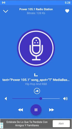Run android online APK power 105.1 radio station US from MyAndroid or emulate power 105.1 radio station US using MyAndroid