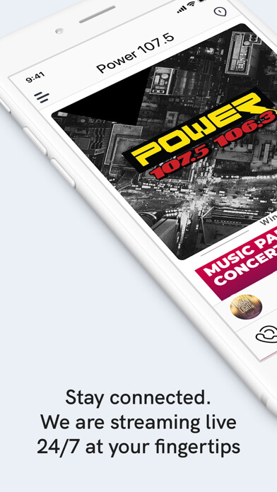 Emulate iPhone app Power 107.5 using MyAndroid Emulate iPhone app Power 107.5 using MyAndroid