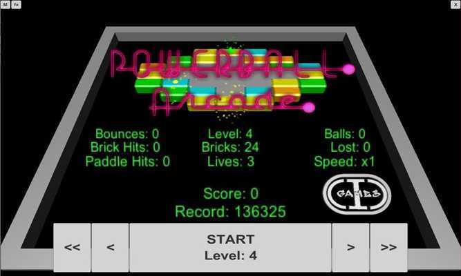 Emulate Android APK Powerball Arcade (3D Arkanoid)