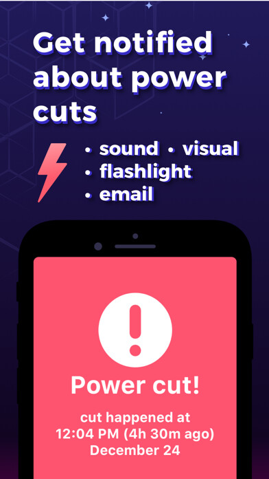 Emulate iPhone app Power Failure & Outage Alarm using MyAndroid Emulate iPhone app Power Failure & Outage Alarm using MyAndroid