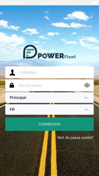 Emulate iPhone app PowerFleet Pro using MyAndroid
