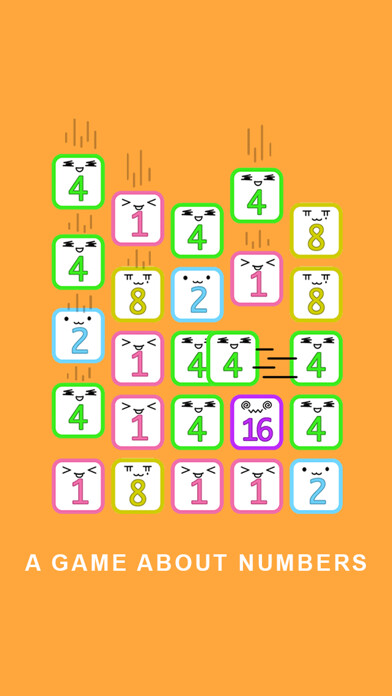 Emulate iPhone app Power of 2 - Strategic number matching game using MyAndroid
