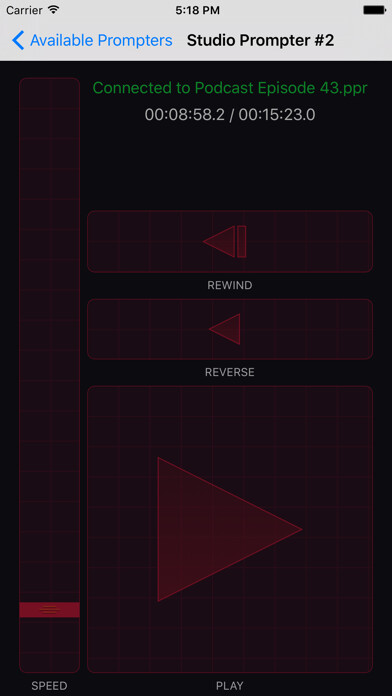Emulate iPhone app Power Prompter Remote using MyAndroid Emulate iPhone app Power Prompter Remote using MyAndroid