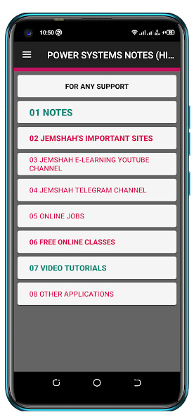 Run android online APK POWER SYSTEMS NOTES from MyAndroid or emulate POWER SYSTEMS NOTES using MyAndroid