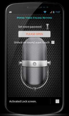 Emulate Android APK Power Voice Screen Lock