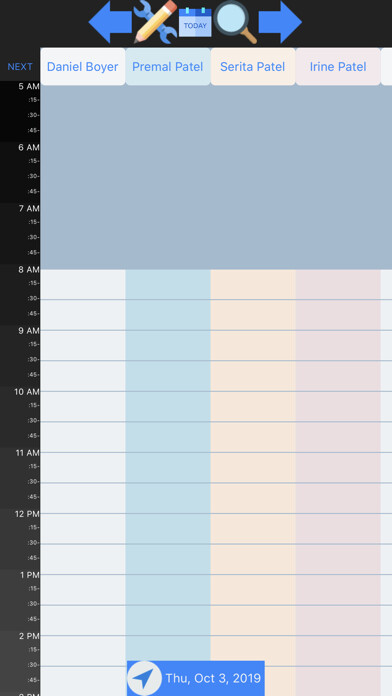 Emulate iPhone app Poynt Scheduler using MyAndroid