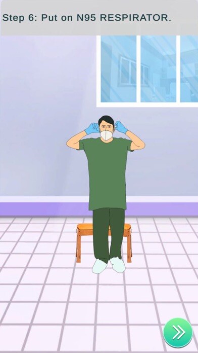 Emulate iPhone app PPE Donning & Doffing Training using MyAndroid Emulate iPhone app PPE Donning & Doffing Training using MyAndroid