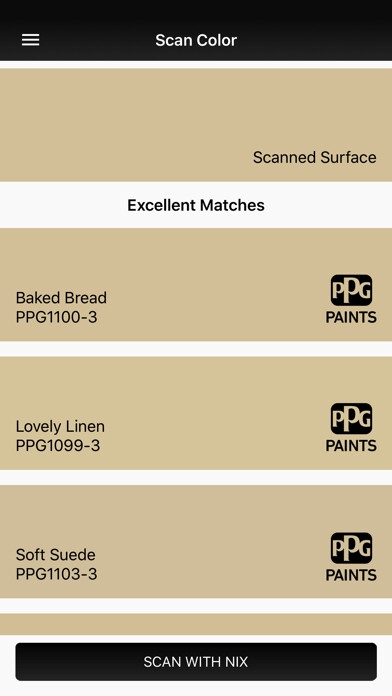 Emulate iPhone app PPG Paints Color Sensor using MyAndroid